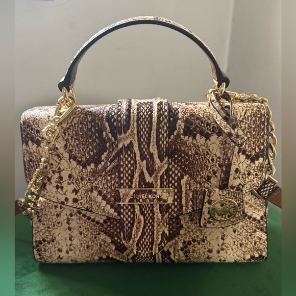 Michael Kors snake satchel Brand New - Picture 1 of 11